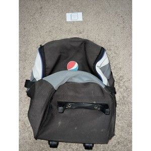 Vintage Black Pepsi Roller Backpack/ Travel Suitcase Fair Condition